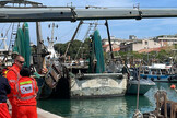 ++ Auto nel porto canale a Rimini, sommozzatori in azione ++